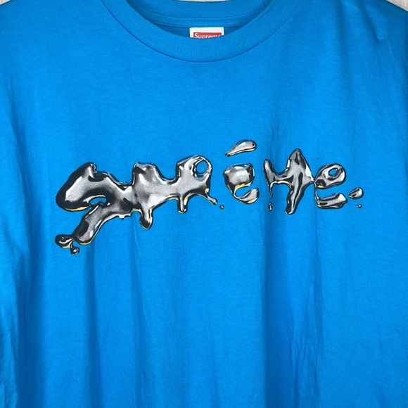 supreme liquid tee blue